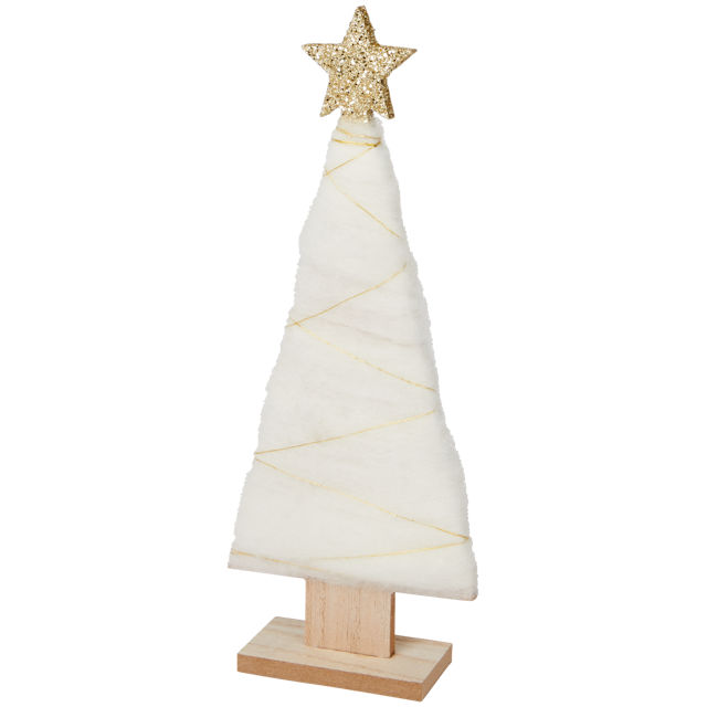 Weihnachtsbaum aus Wolle mit Stern 