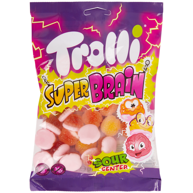 Bonbons acidulés Trolli Super Brain