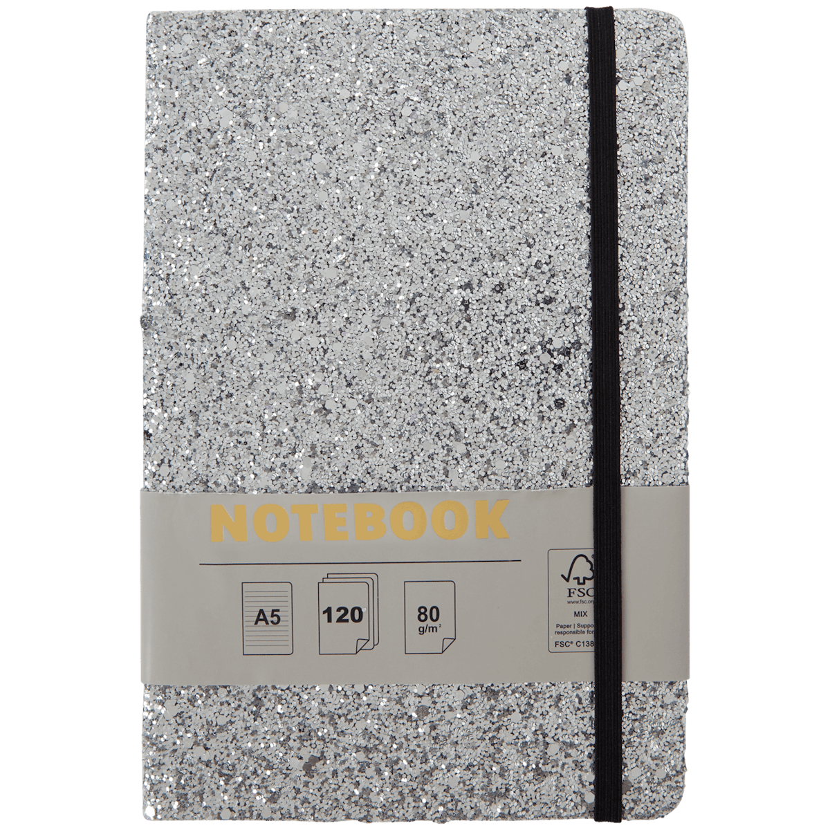 Notitieboek met glitters