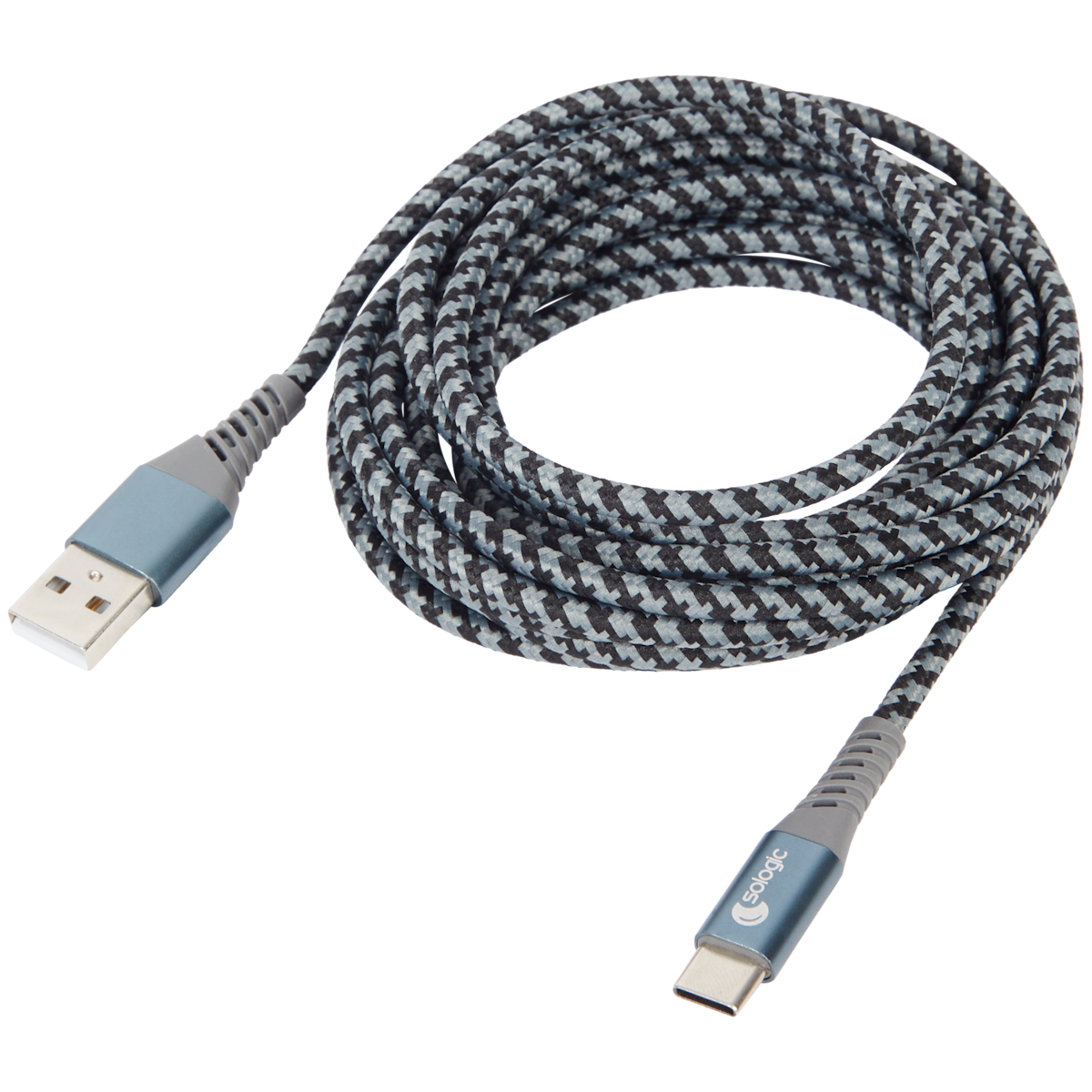 Cable de carga y datos Sologic USB-A a USB-C