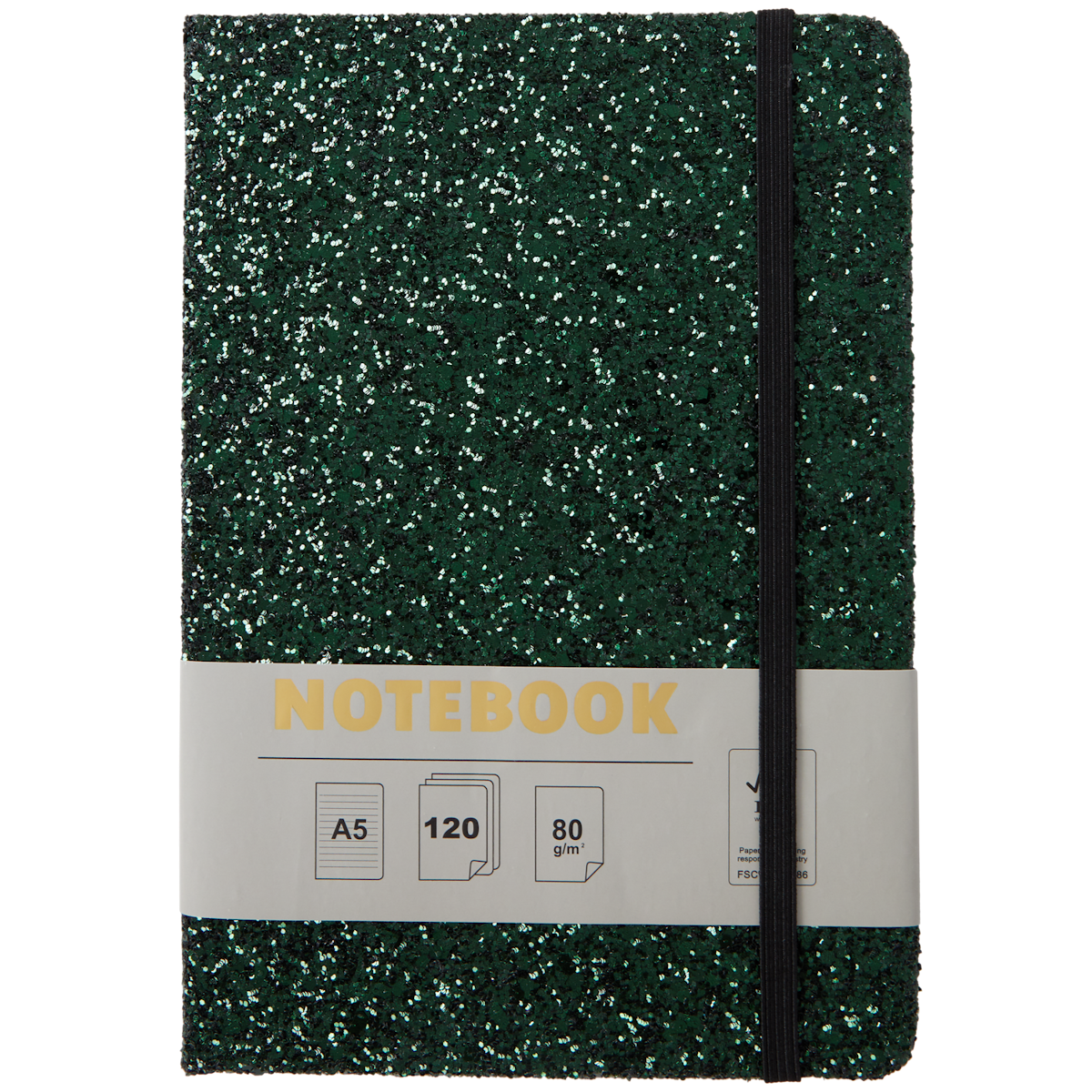 Notitieboek met glitters