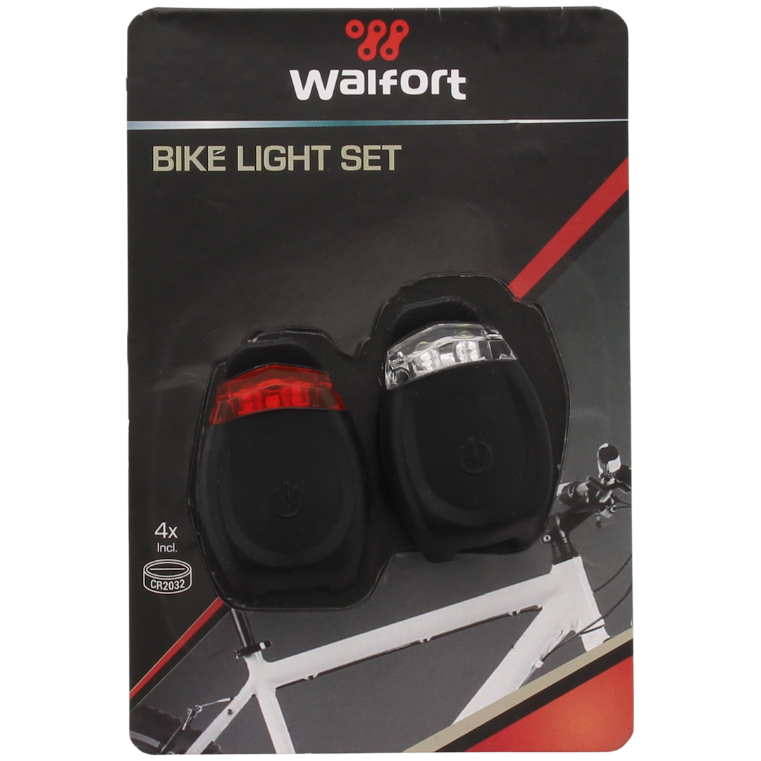 Set d'éclairage vélo avant/arrière Walfort 