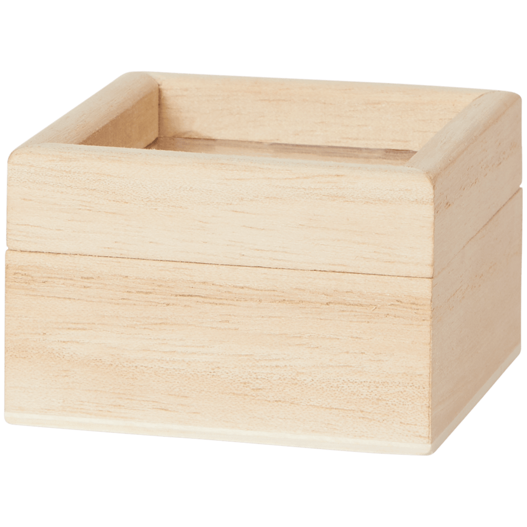 Boîte en bois avec couvercle 
