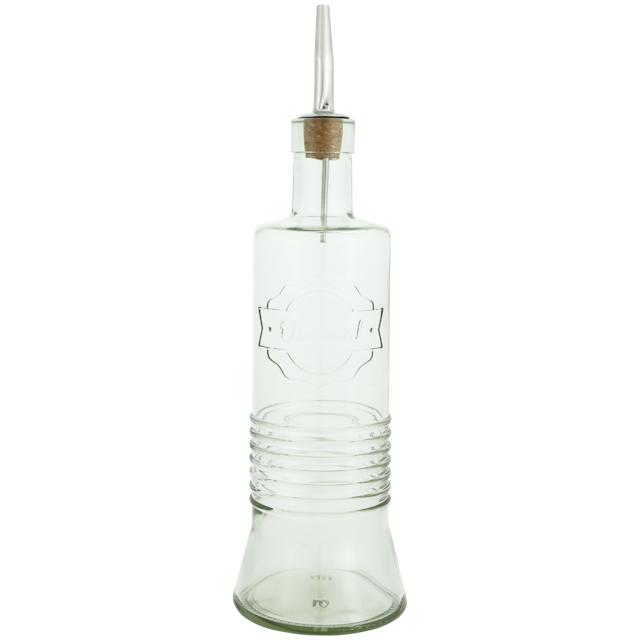 Essig- oder Ölflasche aus Glas