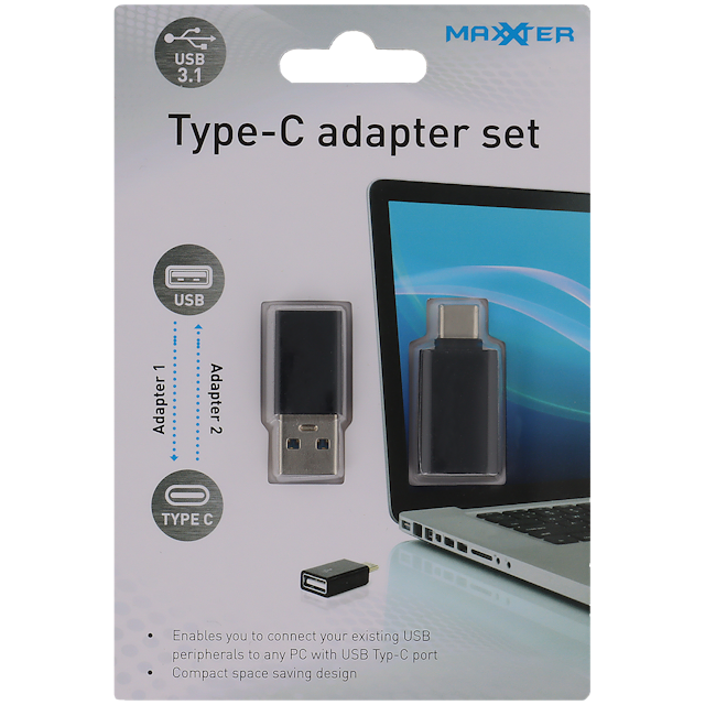 Set di adattatori USB di tipo C Maxxter