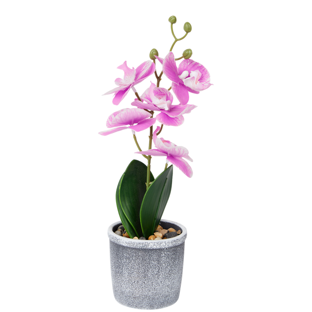 Orchidée artificielle avec pot | Action.com