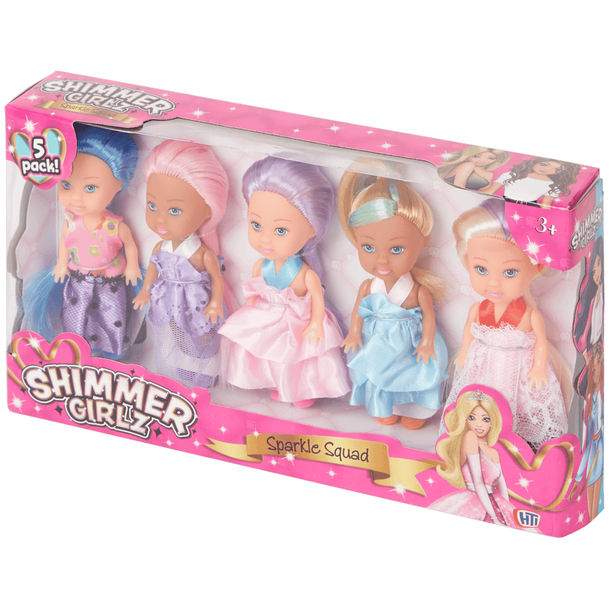 Shimmer Girlz Sparkle Squad poppenset