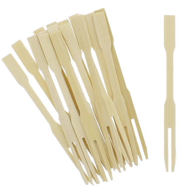 Bamboe cocktailvorkjes