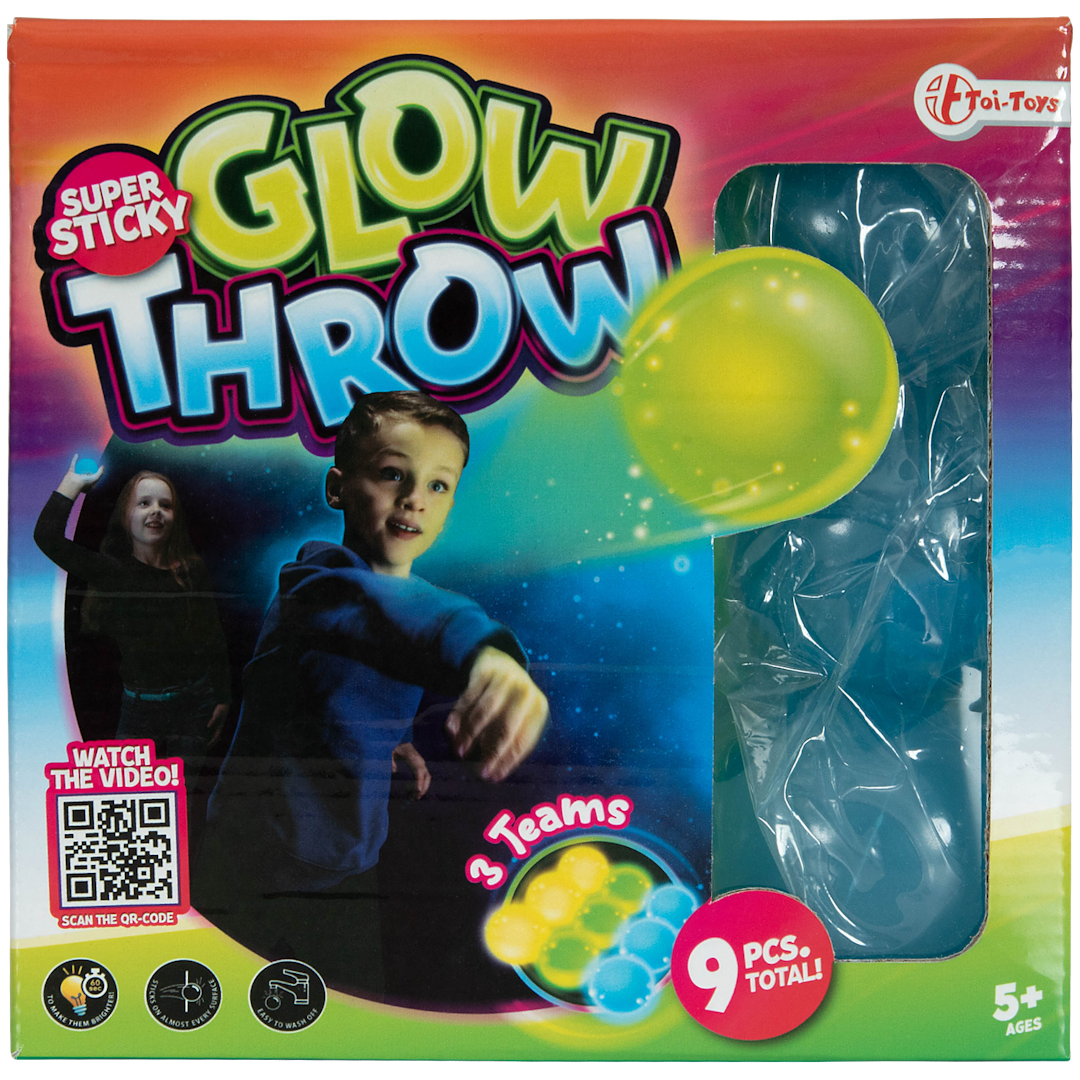 Lepkie piłki Glow Throw Toi-Toys