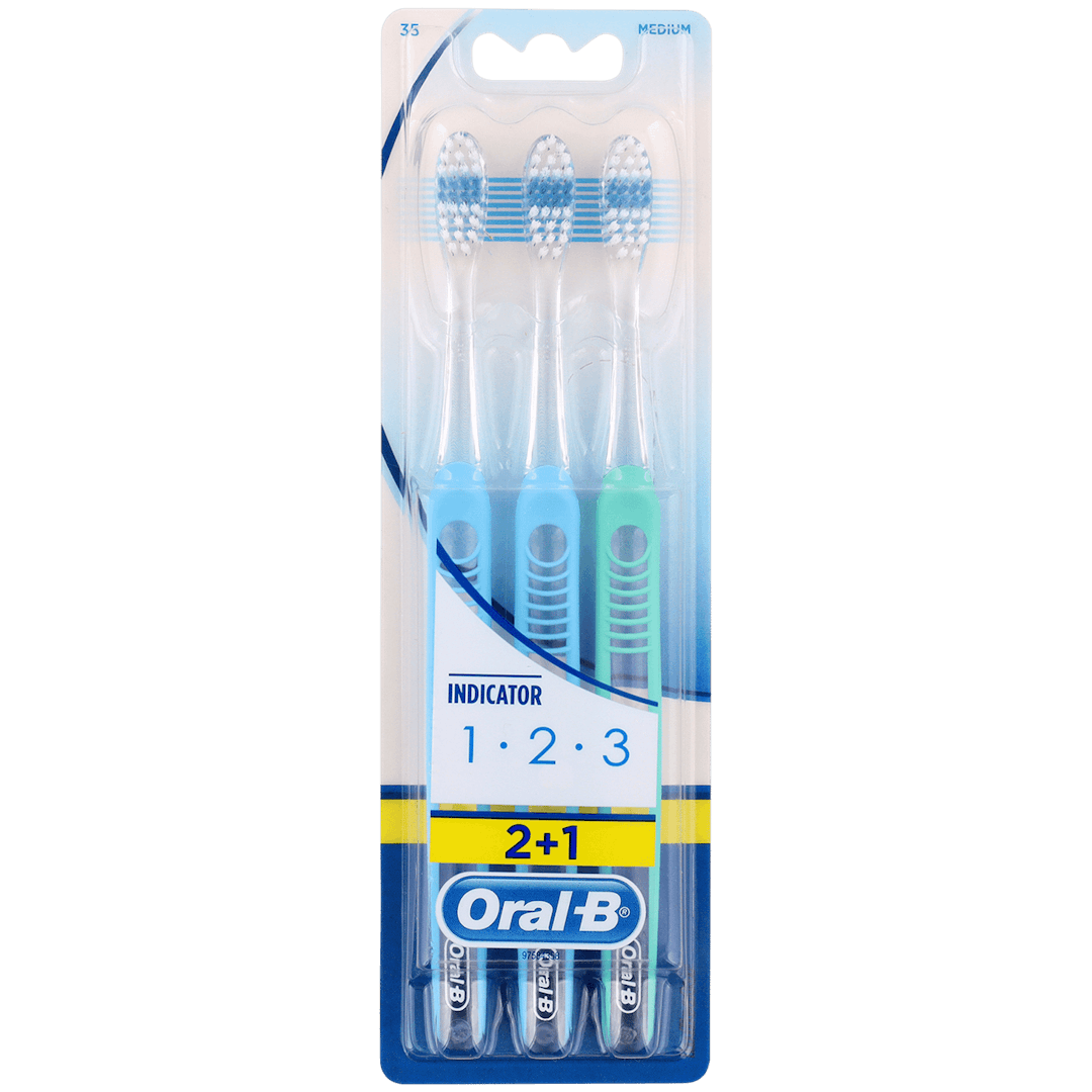 Oral-B tandenborstels Indicator 1-2-3