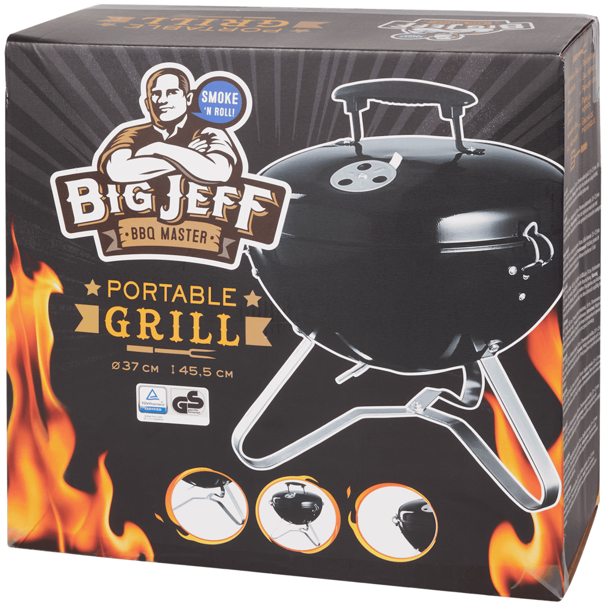 Big Jeff Draagbare barbecue