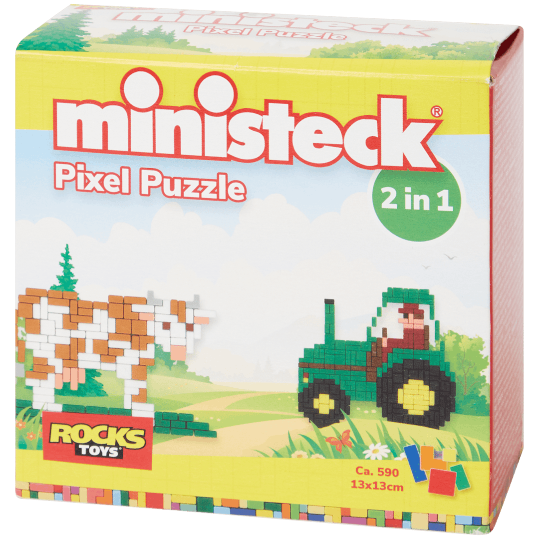 Puzzle pixel Ministeck 2 en 1