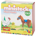 Puzzle pixel Ministeck 2 en 1