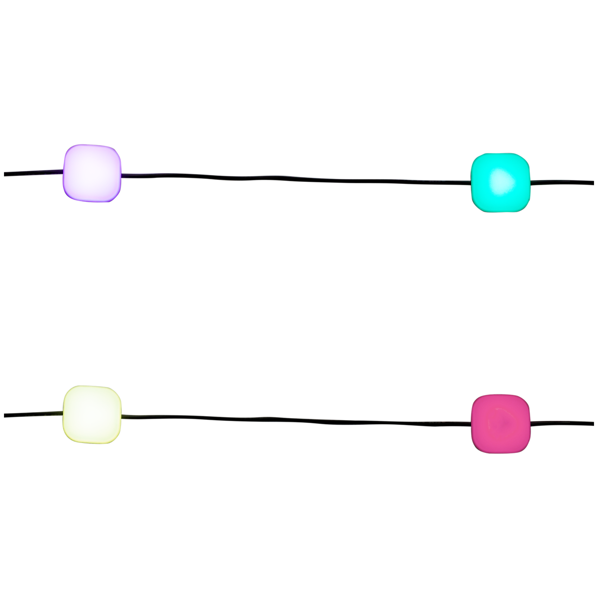 Ghirlanda luminosa con cubi LED