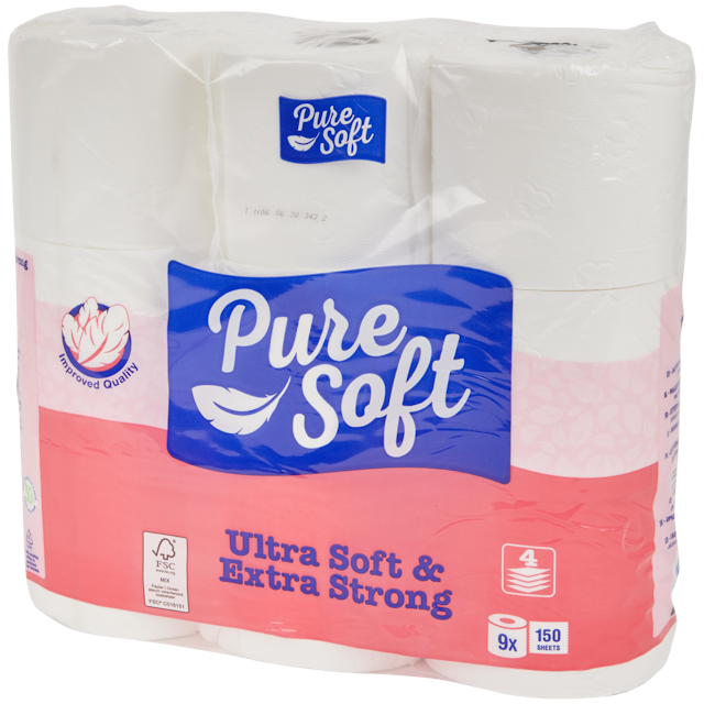 Papier toilette Pure Soft Ultra Doux & Ultra Résistant