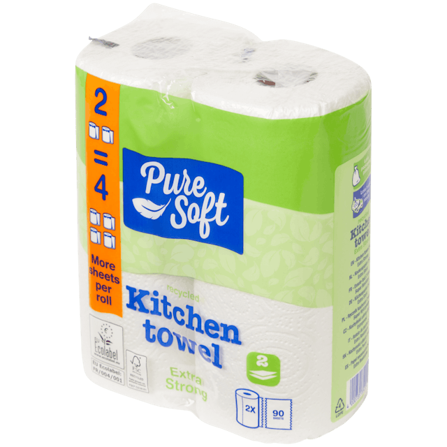 Rollos de papel de cocina Pure Soft 