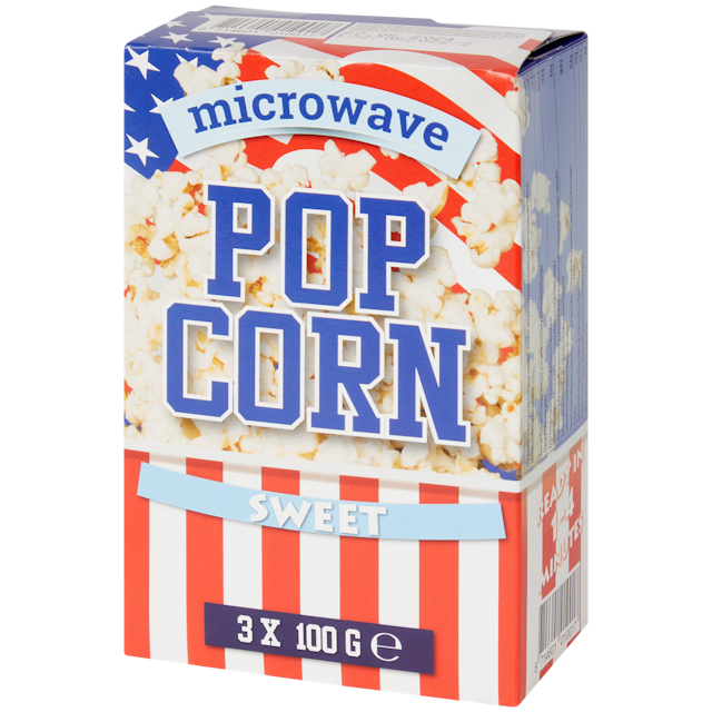 Süßes Mikrowellen-Popcorn