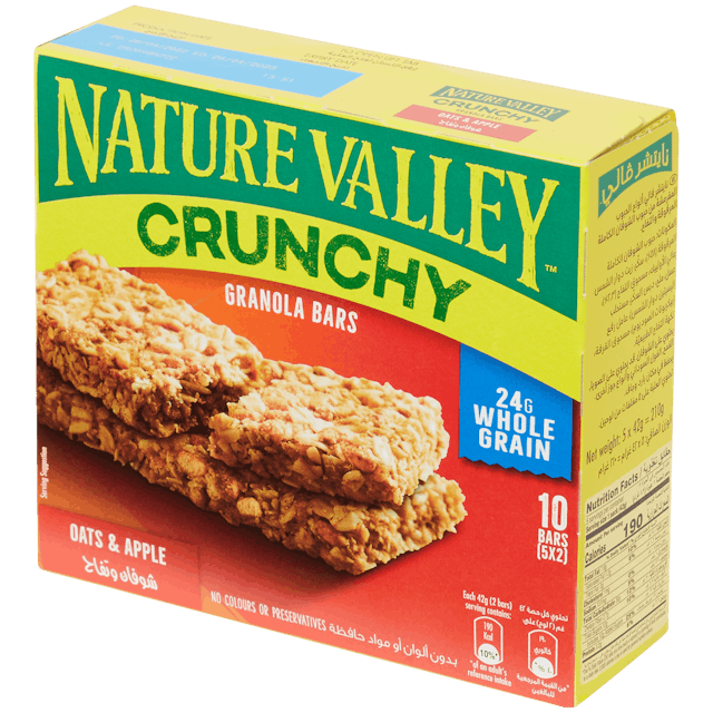 Barres de céréales Nature Valley Crunchy Avoine et pomme