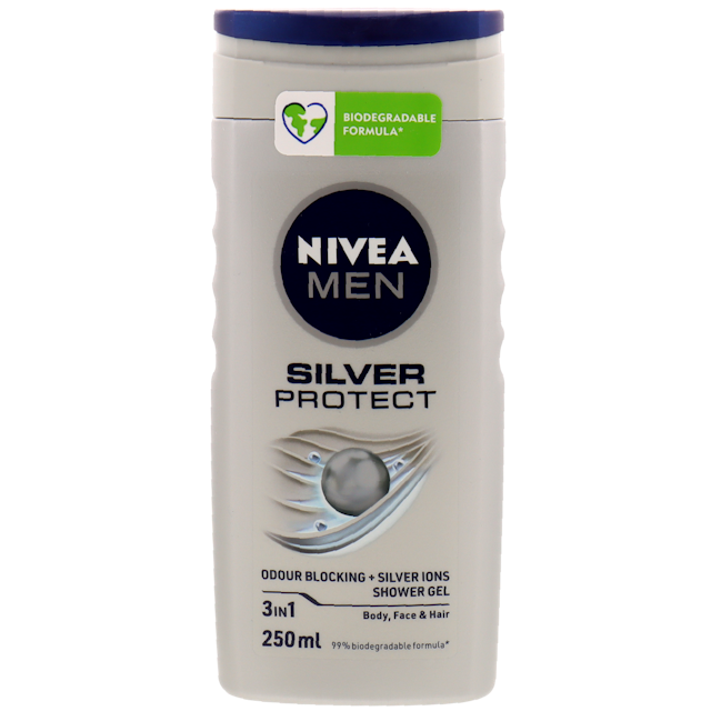 Gel de ducha para hombre Nivea Silver protect
