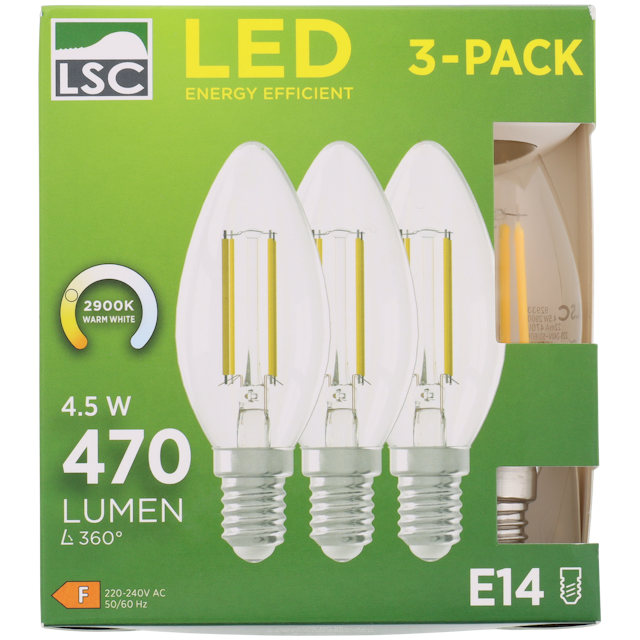 LSC Filament-LED-Lampe Kerze