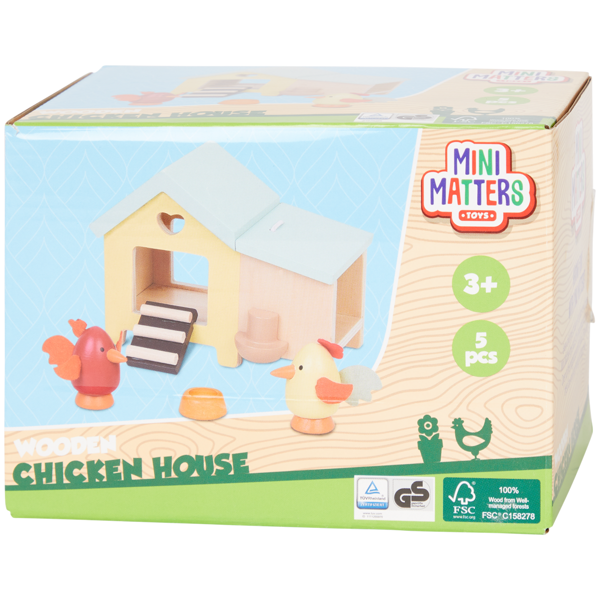Dřevěné doplňky do domečku pro panenky Mini Matters