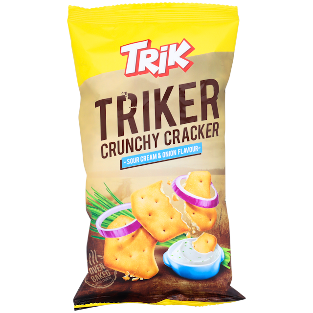 Crunchy Cracker Trik Triker Oignon crème aigre