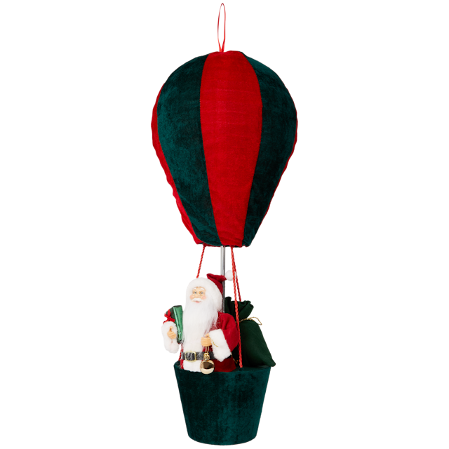 Weihnachtsfiguren im Luftballon