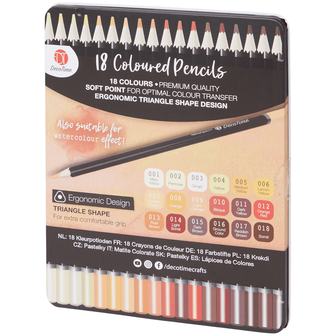 Crayons de couleur dans boîte DécoTime