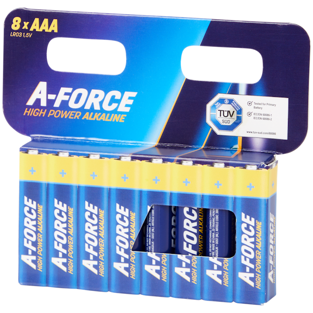 A-Force AAA-Batterien High Power Alkaline