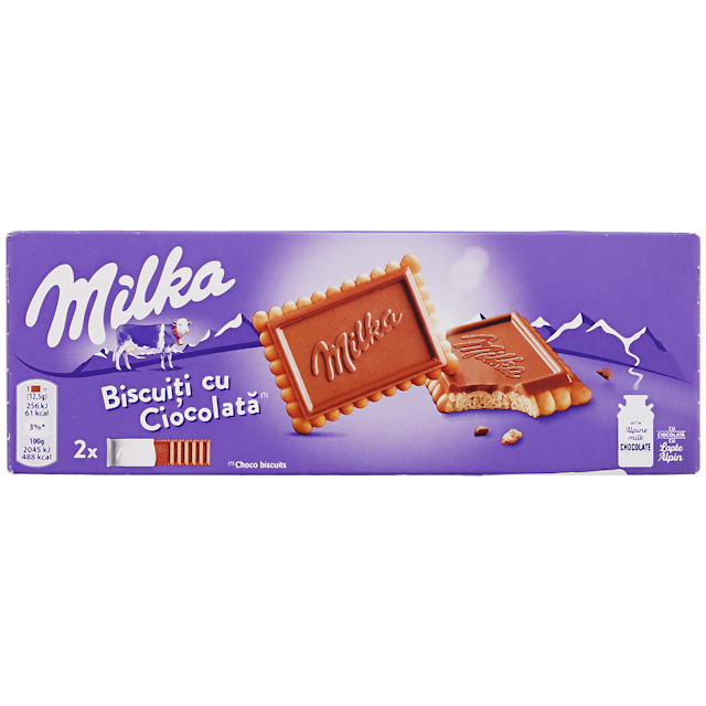 Biscuits nappés de chocolat Milka 