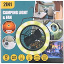 Lámpara y ventilador de camping