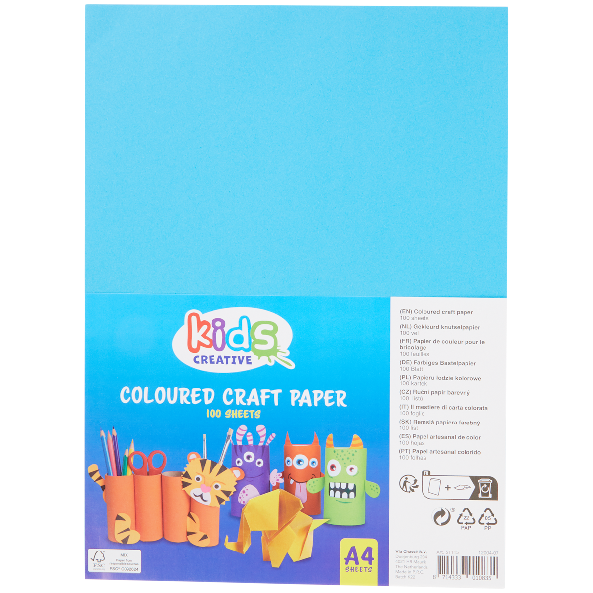 Cartulinas de colores Kids Creative