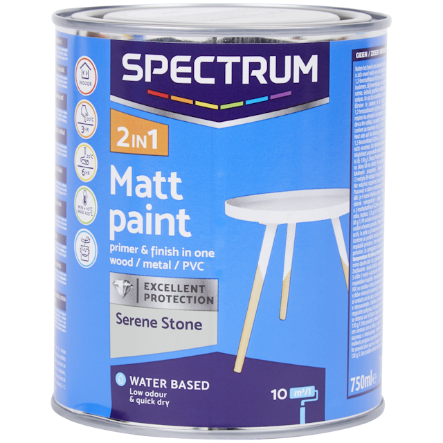 Peinture mate Spectrum 2-in-1 Serene Stone