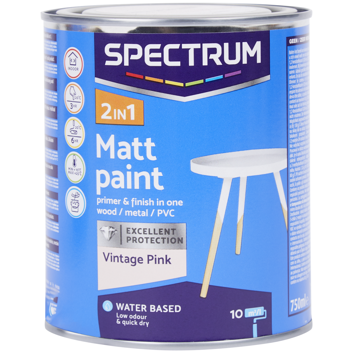 Spectrum 2-in-1 matte verf Vintage Pink