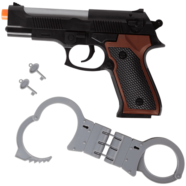 Pistola giocattolo con manette