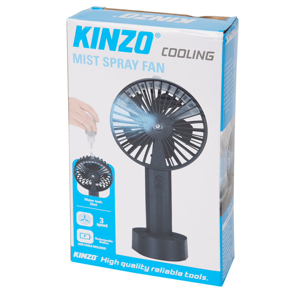 Ventilateur à main avec brume Kinzo 