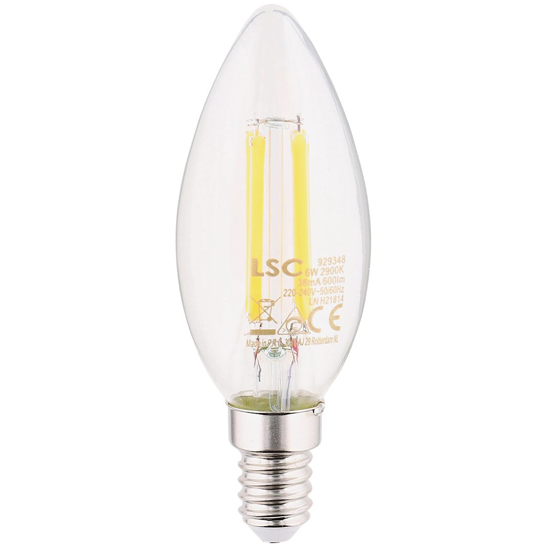 Bombilla LED filamento vela LSC