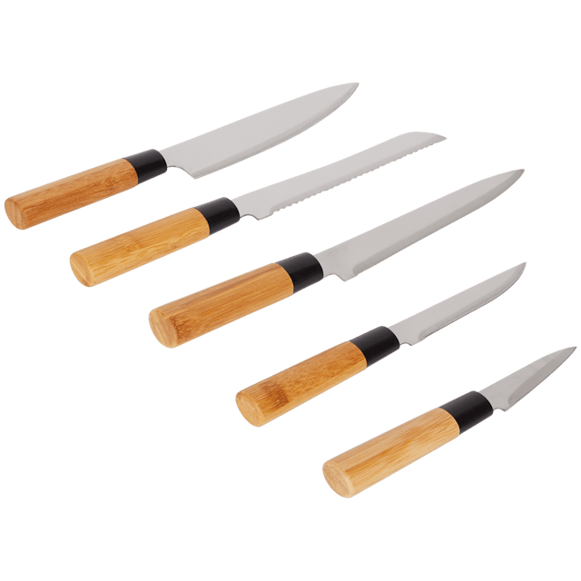 Absolu Chic Bambus-Messerset mit Block