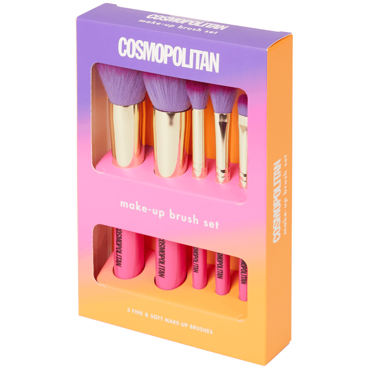 Cosmopolitan neon make-up-borstelset