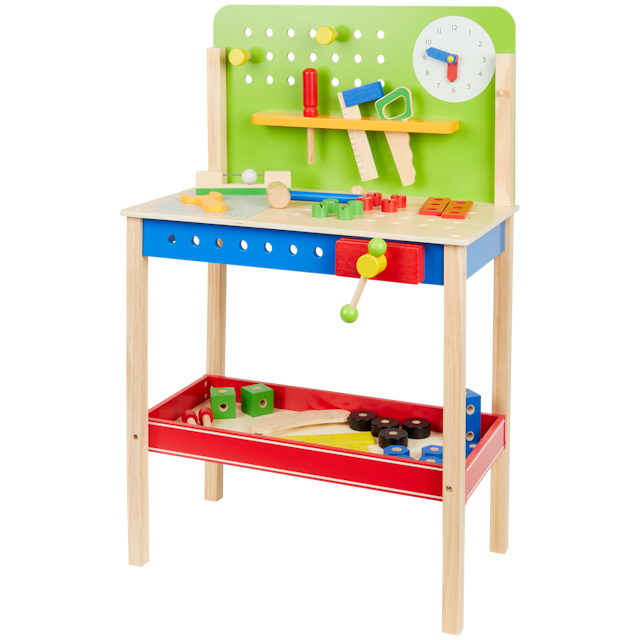 Mesa de herramientas de madera Mini Matters