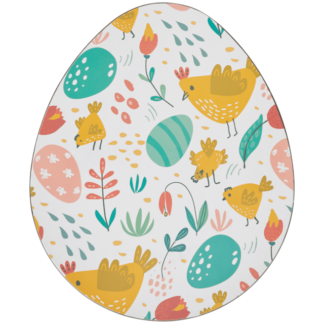 Set de table en forme d'œuf