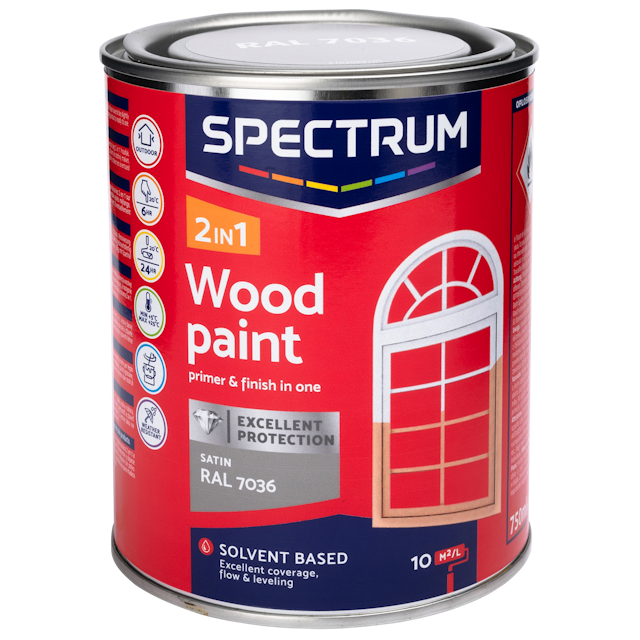 Spectrum 2-in-1 zijdeglans houtlak