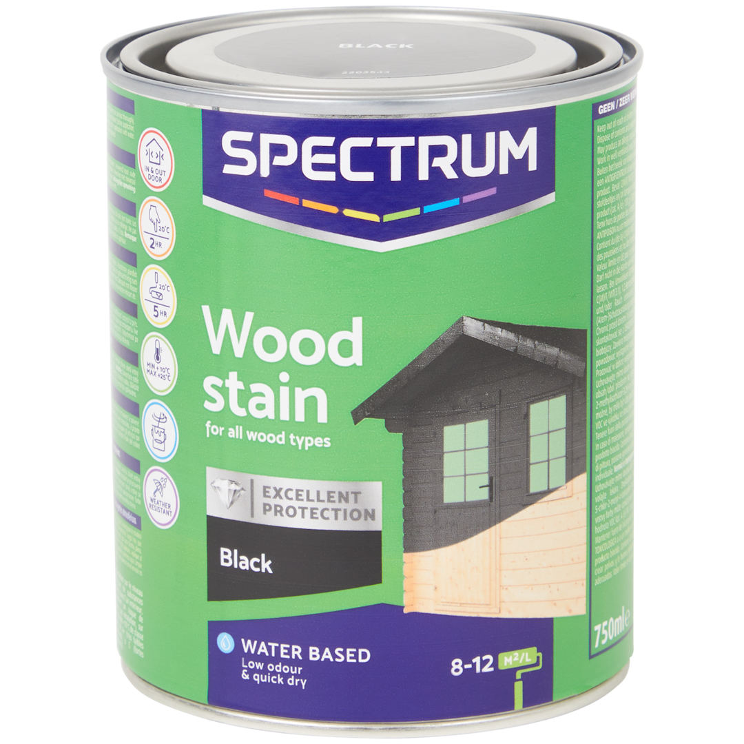 Lasure noire opaque pour bois Spectrum
