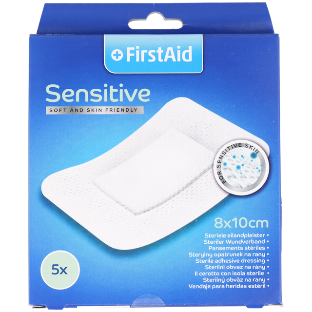 Duże plastry First Aid Sensitive