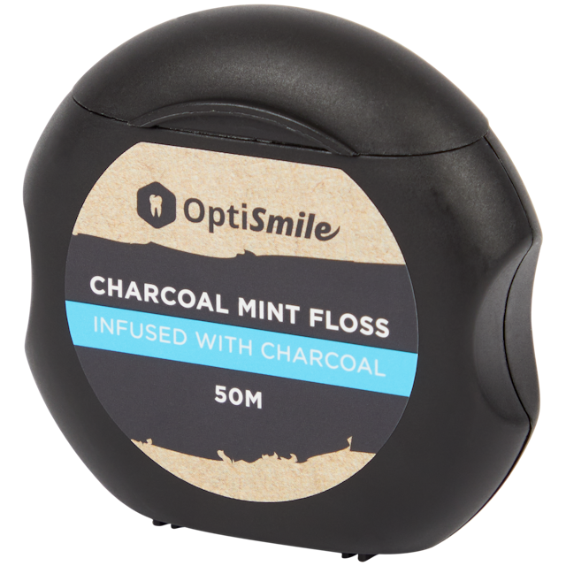 Nić dentystyczna OptiSmile Charcoal Mint
