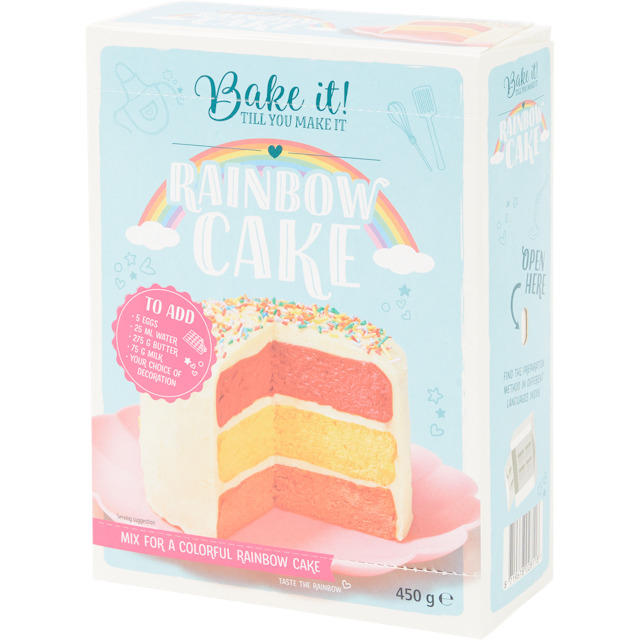 Preparato per torta arcobaleno Bake it!