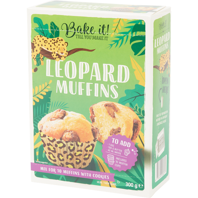 Preparato per muffin Bake it! Leopard