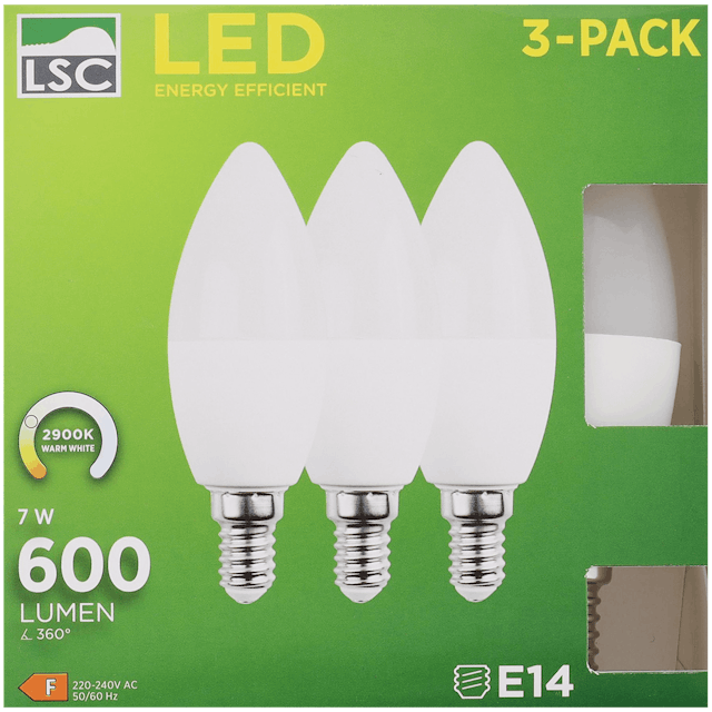 LED žárovka svíčka LSC