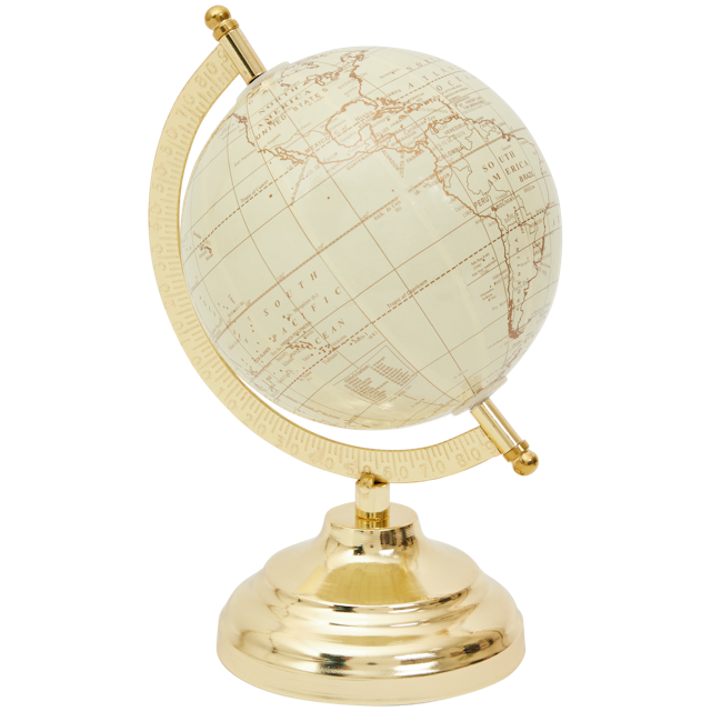 Globe terrestre sur un socle métal Home Accents