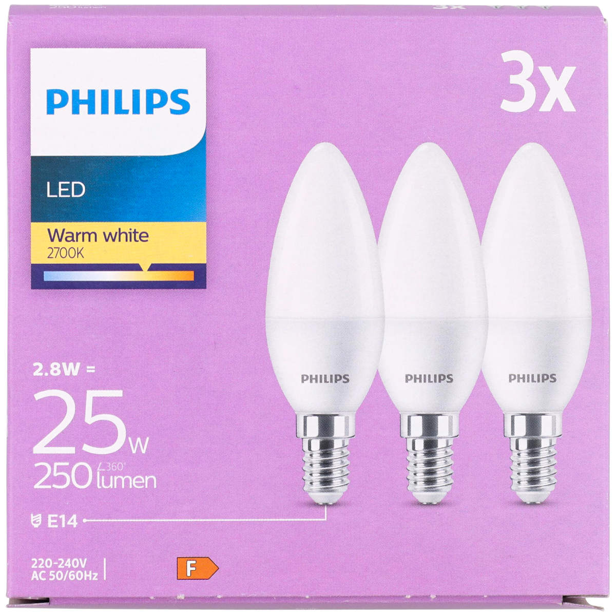Žárovka ve tvaru svíčky Philips